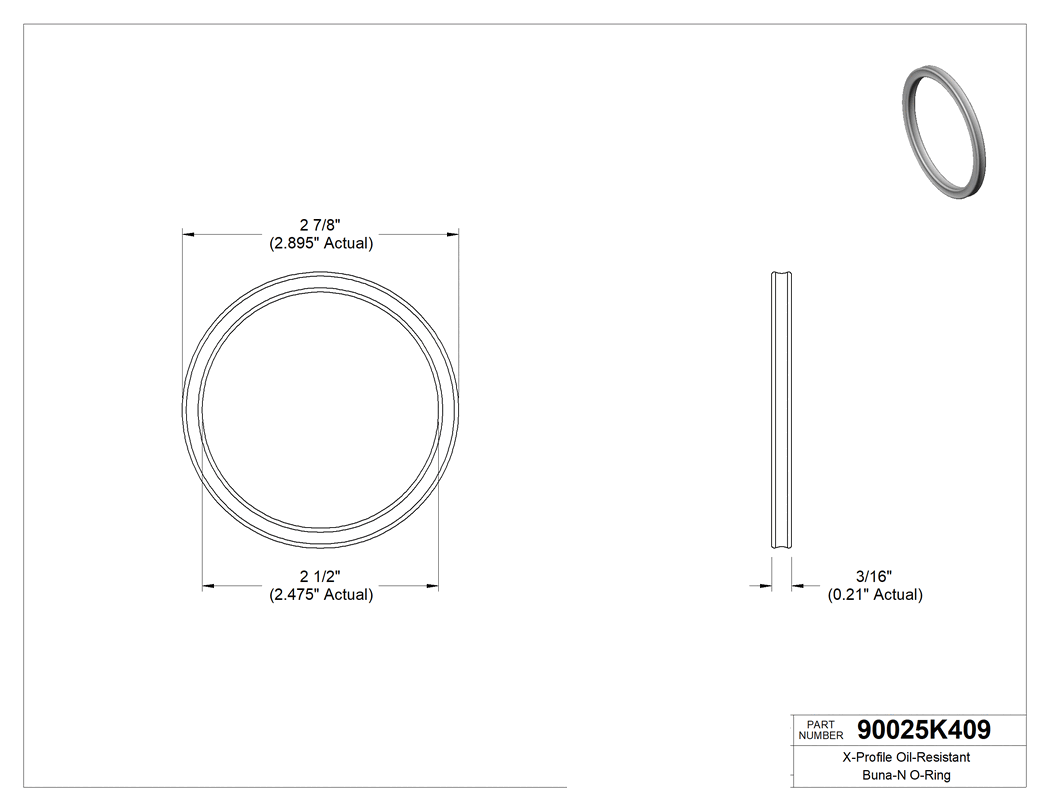Technical drawing - 90025K409